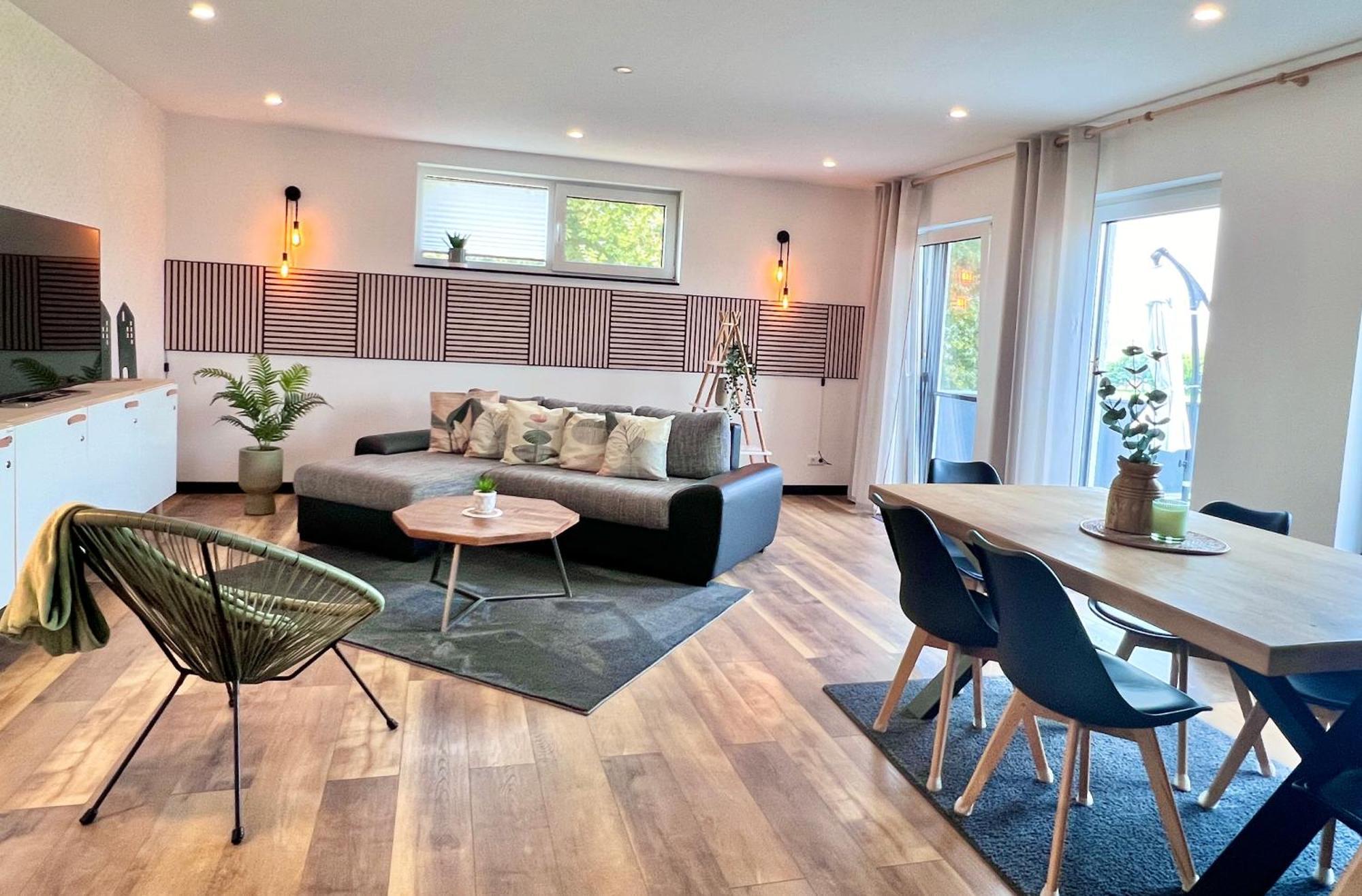Grosse Wohnung Wellness + Sauna + Netflix Petershagen Dış mekan fotoğraf